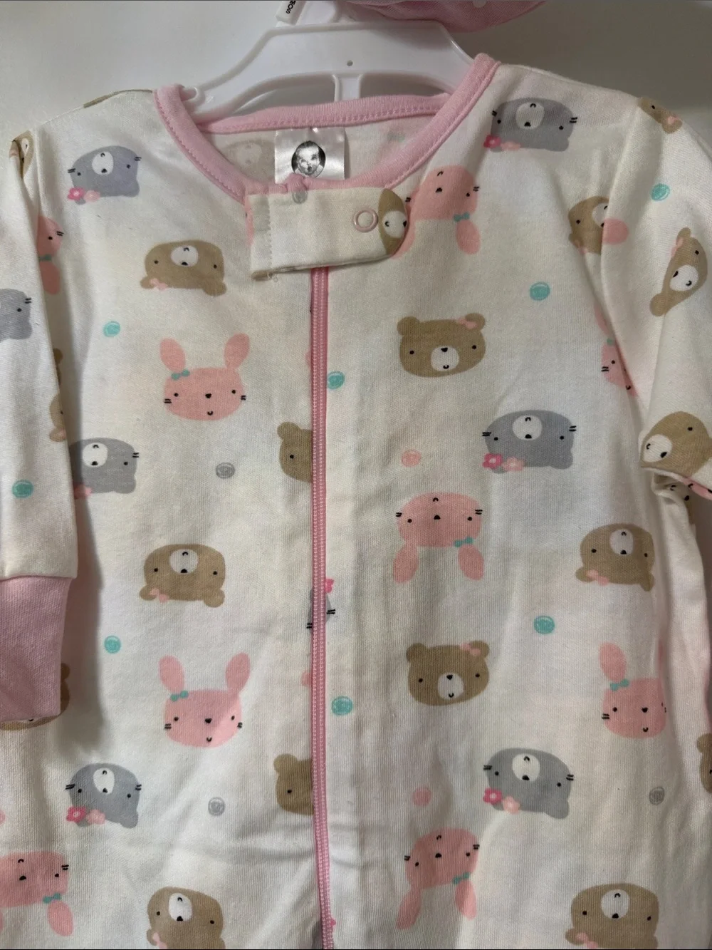 Gerber Organic Baby Girls' 4-piece pajama set